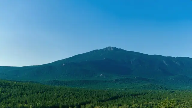 Бурабай: орман үстіндегі тау